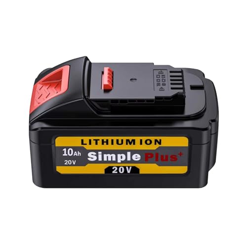 Batería-de-repuesto-Simple-Plus+-de-20-V-y-10-Ah-para-Dewalt-(20-V),-compatible-con-herramientas-eléctricas-inalámbricas-de-la-serie-DCB200,-DCD,-DCF-y-DCG.