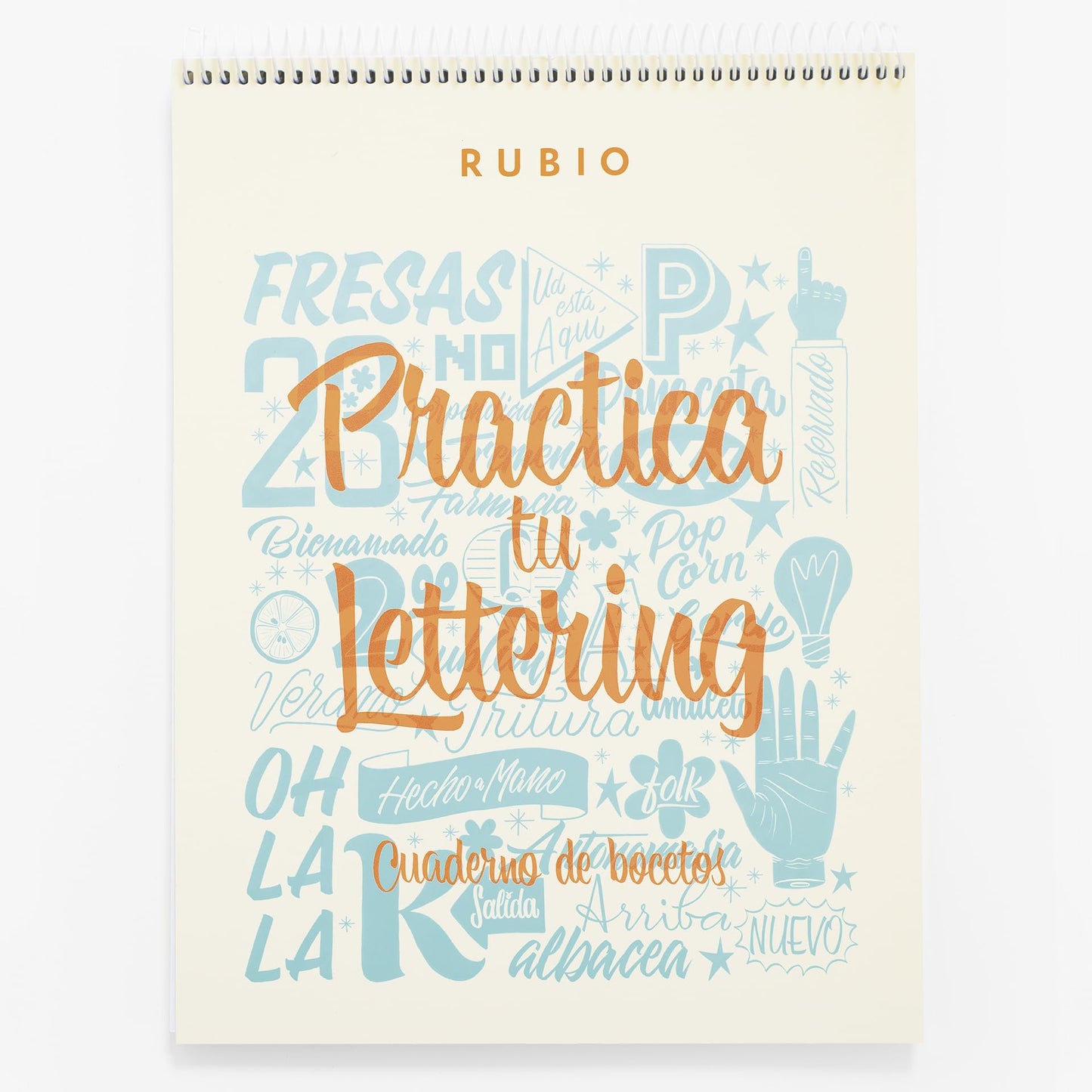 Libro: Bloc de bocetos lettering RUBIO | 80 páginas 20,4 x 26,6 cm con punteado 4x4mm. (SIN COLECCION)
