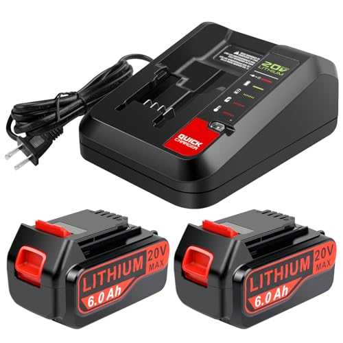 Baterías-de-repuesto-Djsanu-de-alta-capacidad-de-6.0-Ah-para-Black-and-Decker-de-20-V-con-cargador-de-20-voltios-PCC692L,-paquete-de-2-baterías-y-cargador-compatibles-con-baterías-de-litio-Black-and-Decker-de-20-V