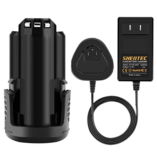Batería-de-repuesto-Shentec-B812-03-de-iones-de-litio-de-3000-Ah-y-12-V-máx.,-compatible-con-herramientas-inalámbricas-Dremel-8200,-8220-y-8300-(incluye-cargador-de-12-V)