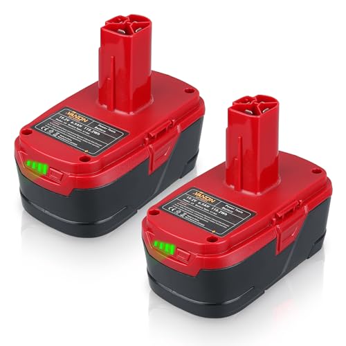 Batería-de-repuesto-VANON-de-6500-mAh-y-19,2-V-para-Craftsman-C-3-(paquete-de-2)-130279005,-1323903,-130211004,-11375,-11045,-315.115410-y-315.11485