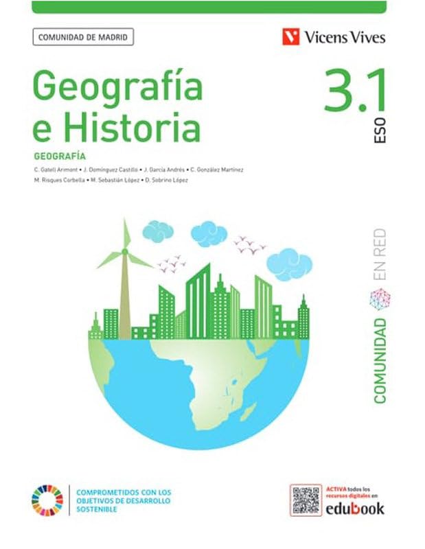 Libro: Geografía e Historia 3 (3.1-3.2+Separatas) Comunidad de Madrid (Comunidad en Red)