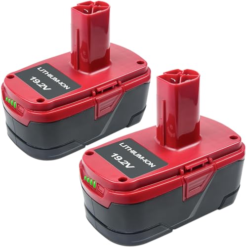 Batería-DTK-C3-compatible-con-Craftsman-19.2V-Batería-de-iones-de-litio-11375-11376-130279005-1323903-130211004-130279003-130279017-315.115410-315.11485-315.PP2011-315.PP2020-Herramientas-6500mah-2-paquetes