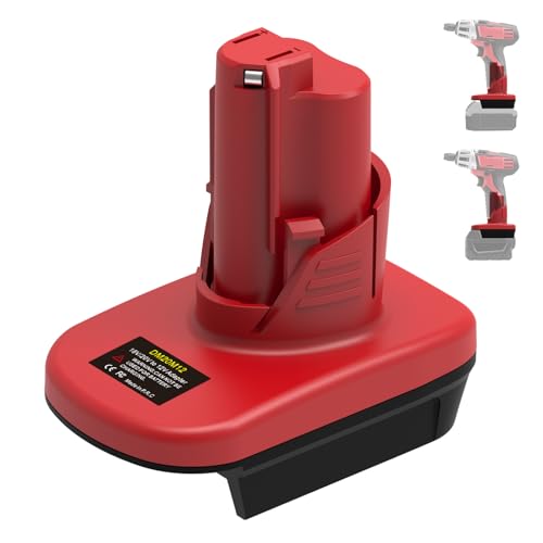 Adaptador-de-batería-para-Milwaukee-12V-M12,-DeWalt-20V-y-Milwaukee-M18-18V.-Conversión-a-batería-de-litio-para-Milwaukee-M12-12V-y-herramienta-eléctrica-Milwaukee-M12-12V.