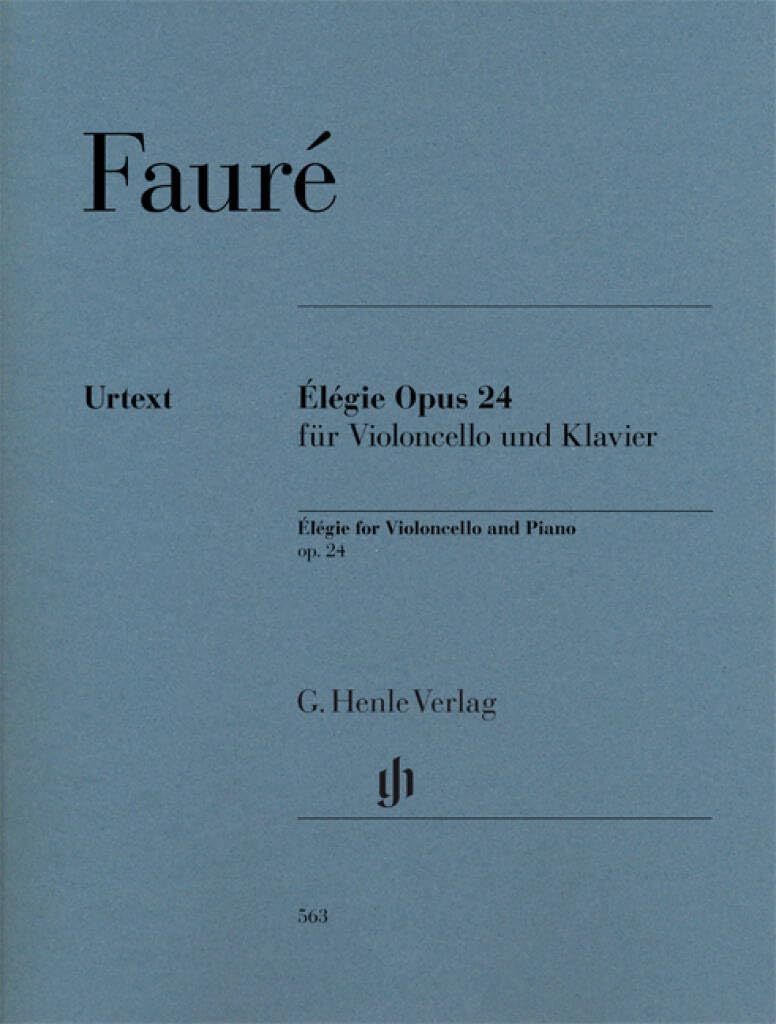 Libro: ELEGIE OP. 24 POUR VIOLONCELLE ET PIANO (English and German and French Edition)