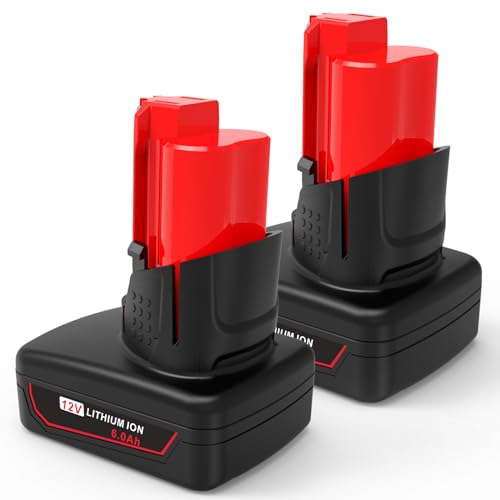 WECACHWE---Batería-de-repuesto-de-6,0-Ah-para-Milwaukee-de-12-V-(2-unidades),-compatible-con-herramientas-eléctricas-inalámbricas-de-12-V-de-Milwaukee-y-chaquetas-térmicas-48-11-2401,-48-11-2402,-48-11-2440,-48-11-2411,-C12-B,-C12-BX