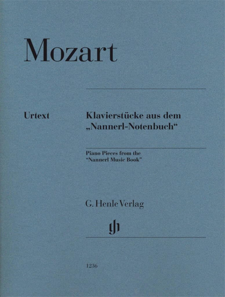 Libro: Morceaux de piano tires du "cahier de musique de nannerl": Instrumentation: Piano solo
