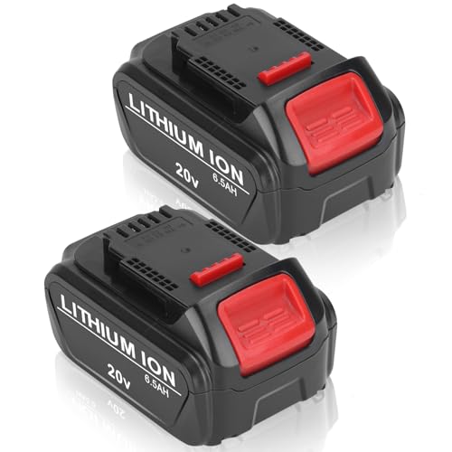 Batería-de-repuesto-Leisuda-de-20-V-para-Dewalt-20V-Max-DCB201,-DCB200,-DCB204,-DCB206-y-DCB203.-Compatible-con-baterías-y-herramientas-Dewalt-de-20-V.-6500-mAh-(2-paquetes).