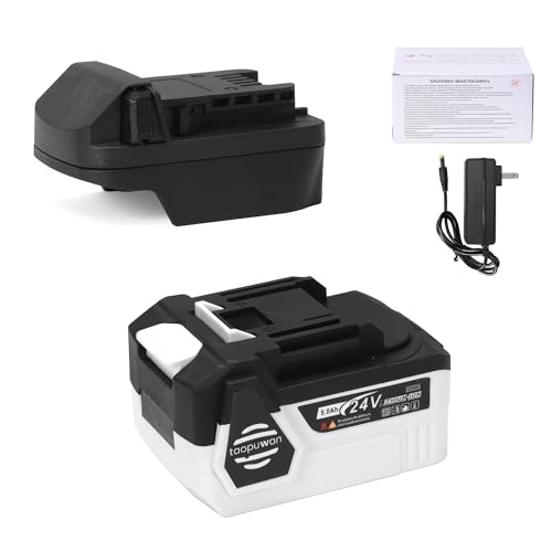Batería-de-repuesto-de-iones-de-litio-de-24-V-y-5-Ah-para-herramientas-Makita-de-18-V-con-cargador-y-adaptador-de-Makita-a-Dewalt,-compatible-con-herramientas-inalámbricas-Dewalt-de-20-V-máx.