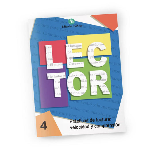 Cuaderno Lector 4. Velocidad y comprensión lectora. Ed. Primaria.: Letra Cursiva 4