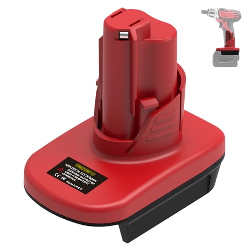 Adaptador-de-batería-para-herramientas-Milwaukee-de-18-V-M18-a-12-V-M12.-Para-convertir-baterías-Milwaukee-de-18-V-a-herramientas-de-12-V-(adaptador-ML18M12,-solo-adaptador).