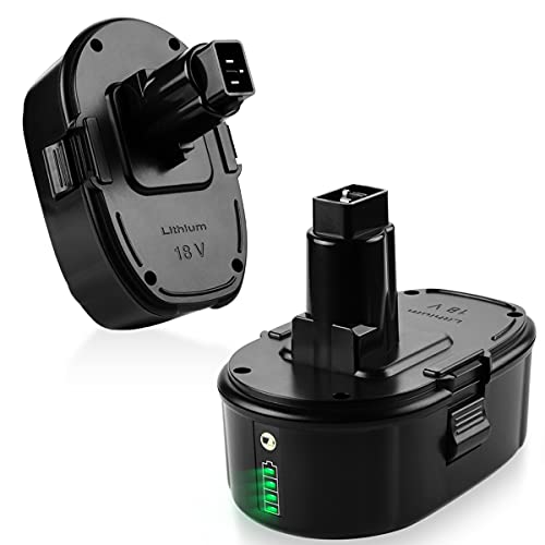 ANTRobut---Paquete-de-2-baterías-de-litio-de-6500-mAh-y-18-V-(DC9096),-repuesto-para-Dewalt-(XRP,-DC9099,-DW9096,-DW9098,-DW9099,-DW9095)