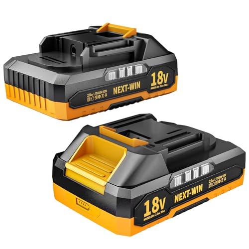 NEXT-WIN---Batería-de-repuesto-(2-unidades)-para-Makita-de-18-V-y-2-Ah,-compatible-con-baterías-recargables-BL1860,-BL1820,-1830B,-1840B-y-1850B-de-18-V,-compatible-con-herramientas-Makita-de-18-V-(naranja)