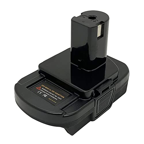 Convertidor-JFQWLE-para-adaptador-de-batería-Black&Decker/Porter-Cable/Stanley-a-Ryobi,-compatible-con-baterías-de-iones-de-litio-Black&Decker/Porter-Cable/Stanley-de-20-V,-compatible-con-herramientas-eléctricas-inalámbricas-Ryobi-de-18-V.