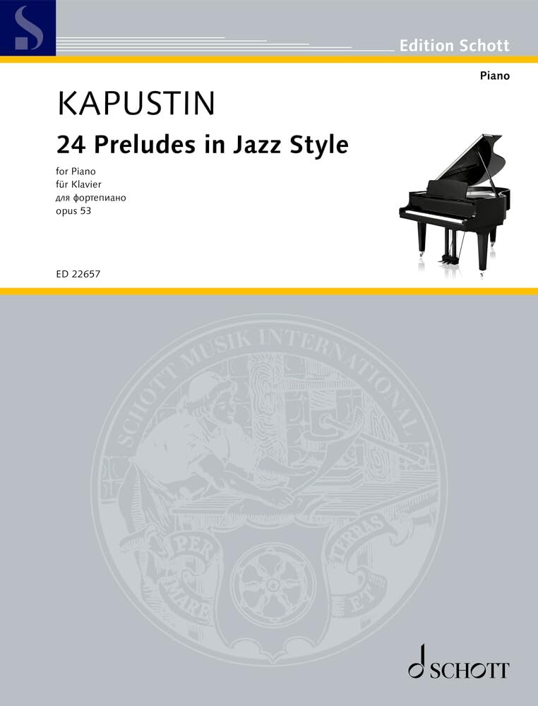 Libro: 24 Preludes in Jazz Style: op. 53. piano.