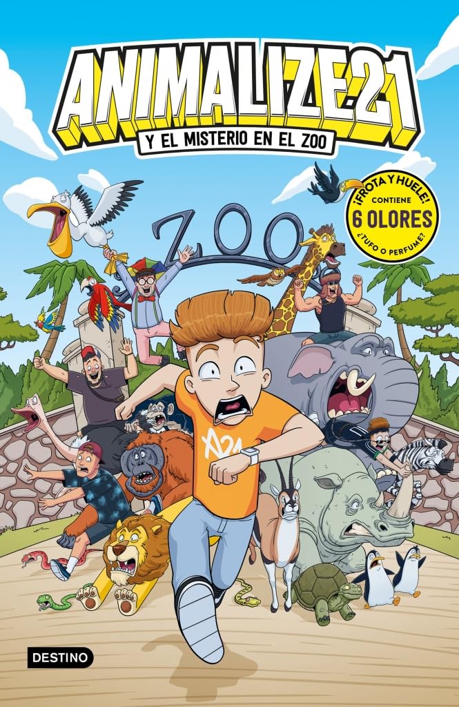 Animalize 21 2. Animalize 21 y el misterio en el zoo: Libro con olores (Jóvenes influencers)