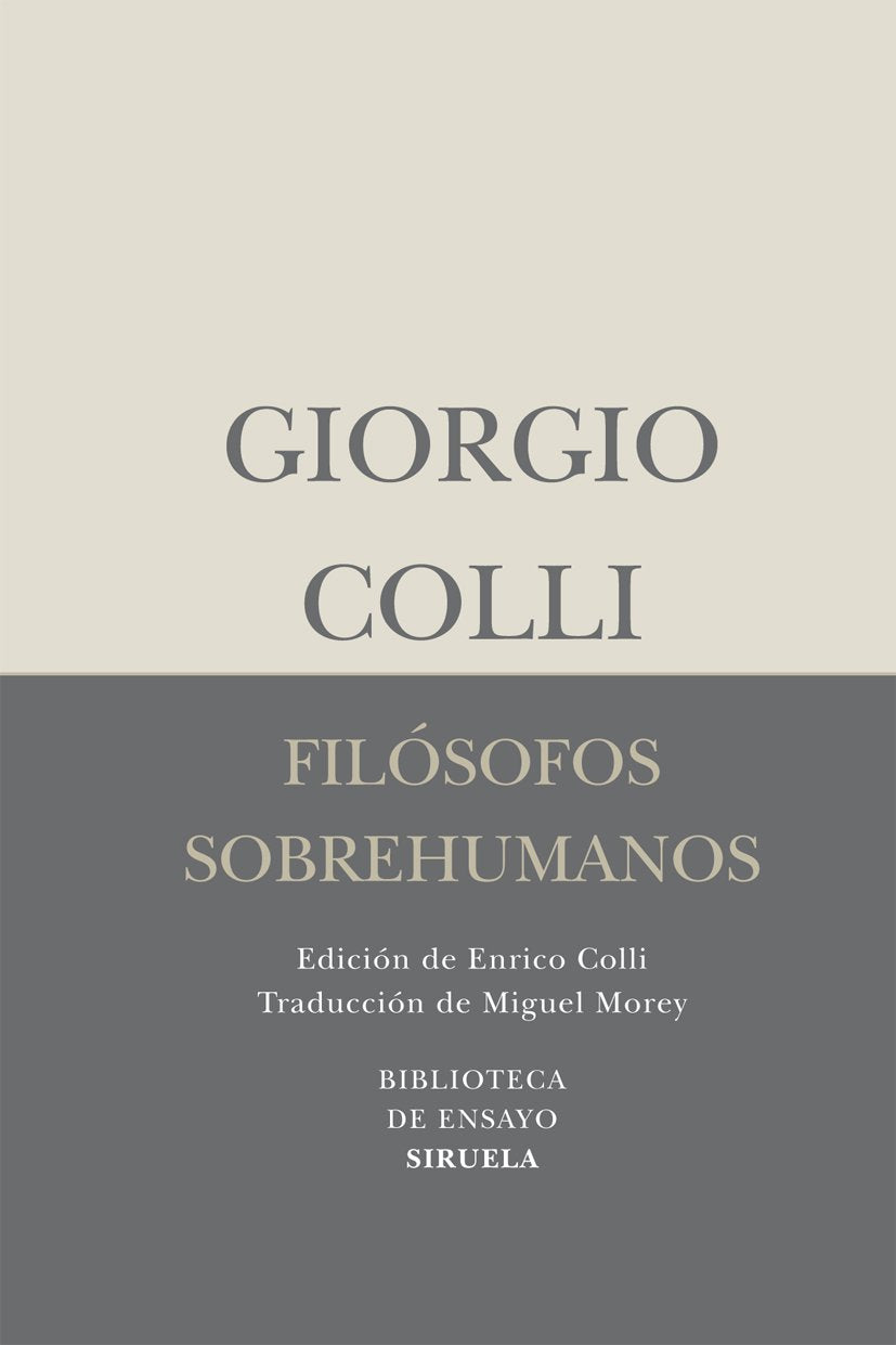 Libro: Filósofos sobrehumanos (Spanish Edition)