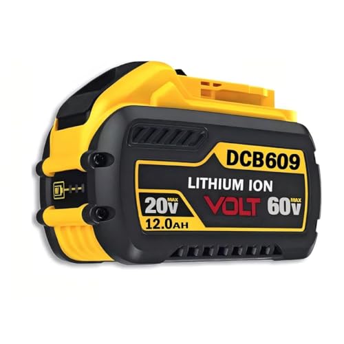 Xmenany-12.0-Ah-20-V/60-V-Reemplazo-para-DEWALT-60-V-Flex-Volt-MAX-Ion-de-litio-DCB606-DCB609-DCB612-DCB206-Compatible-con-herramientas-eléctricas-inalámbricas-Dewalt-20-V/60-V-1-paquete