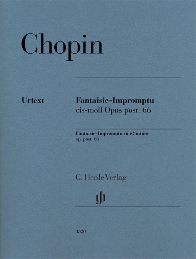 Libro: FREDERIC CHOPIN : FANTAISIE-IMPROMPTU - PIANO - DO DIESE MINEUR - OP. POST. 66