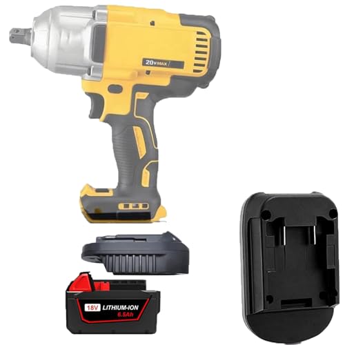 Convertidor-adaptador-de-batería-para-baterías-Milwaukee-a-Dewalt,-para-baterías-de-litio-Milwaukee-M-18-de-18-V,-conversión-a-baterías-de-litio-Dewalt-de-18-V-y-20-V,-convertidor-para-herramientas-eléctricas-inalámbricas-Dewalt-de-18-V-a-20-V.