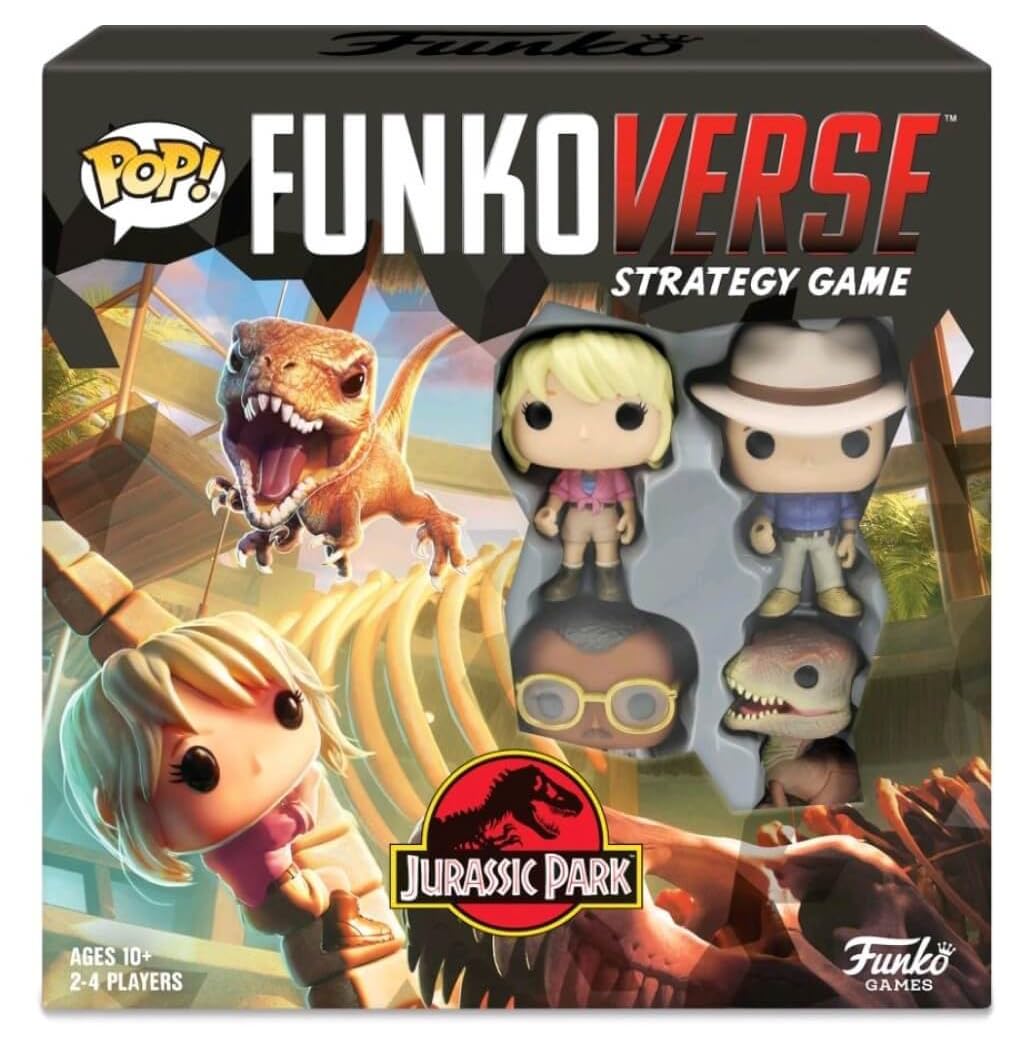 Funkoverse: Jurassic Park 100 4-Pack Board Game,2 TO 4 players, Multicolour