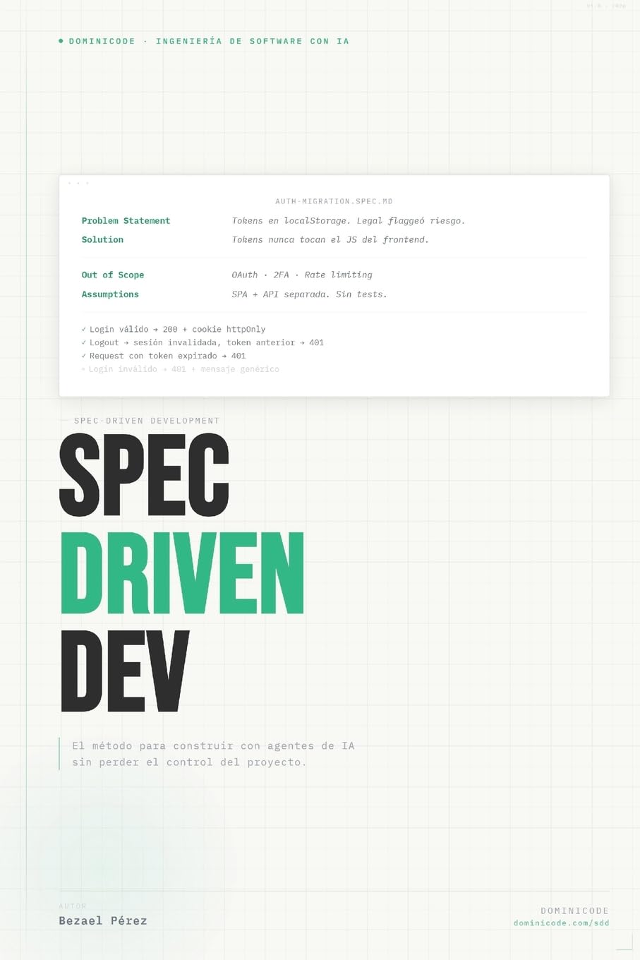 Libro: Spec-Driven Development: El método para construir con agentes de IA sin perder el control del proyecto (Spanish Edition)
