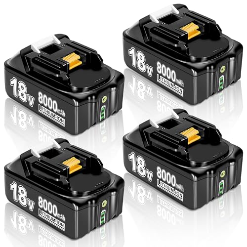 Kulatiom---Paquete-de-4-baterías-de-litio-de-8,0-Ah-para-Makita-de-18-V,-compatible-con-baterías-Makita-de-18-V-BL1860,-BL1820,-1830B-y-1840B
