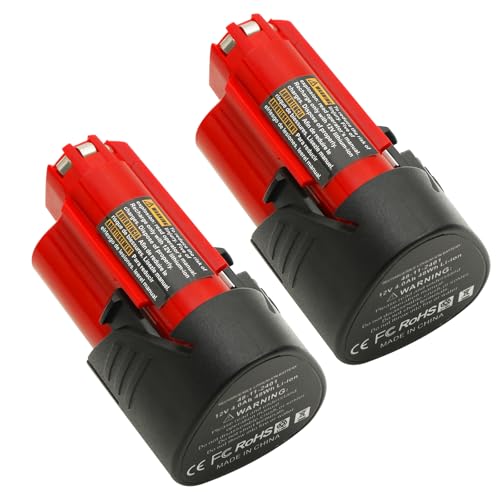 Batería-de-repuesto-UADCA-de-4,0-Ah-(paquete-de-2)-compatible-con-Milwaukee-M12-de-12-V-(batería-de-iones-de-litio,-48-11-2420,-48-11-2440,-48-11-2402,-48-11-2411-y-48-11-2412)