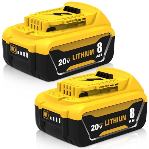 Paquete-de-2-baterías-DCB206-de-8,0-Ah-de-repuesto-para-Dewalt-de-20-V,-compatibles-con-baterías-de-iones-de-litio-Dewalt-de-20-V-Max-DCB200-DCB201-DCB203-DCB204-DCB207-DCB181-DCB180,-herramientas-eléctricas-de-las-series-DCD/DCF/DCG-(amarillas)