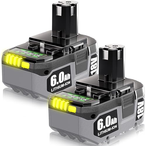 POWITEC---Paquete-de-2-baterías-P108-de-18-V-y-6,0-Ah-para-Ryobi-18-V-ONE+-(P108,-P102,-P103,-P104,-P105,-P107,-P109,-P122),-compatibles-con-herramientas-eléctricas-inalámbricas-Ryobi-18-V-ONE+.