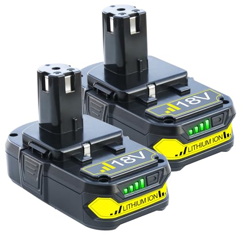 Paquete-de-2-baterías-FSKE-de-3,0-Ah-para-Ryobi-de-18-V-(P102,-P103,-P104,-P105,-P108,-P190,-P189,-P197,-P122,-PBP005,-BPL-1815,-BPL-1820G,-BPL18151,-BPL1820,-etc.)