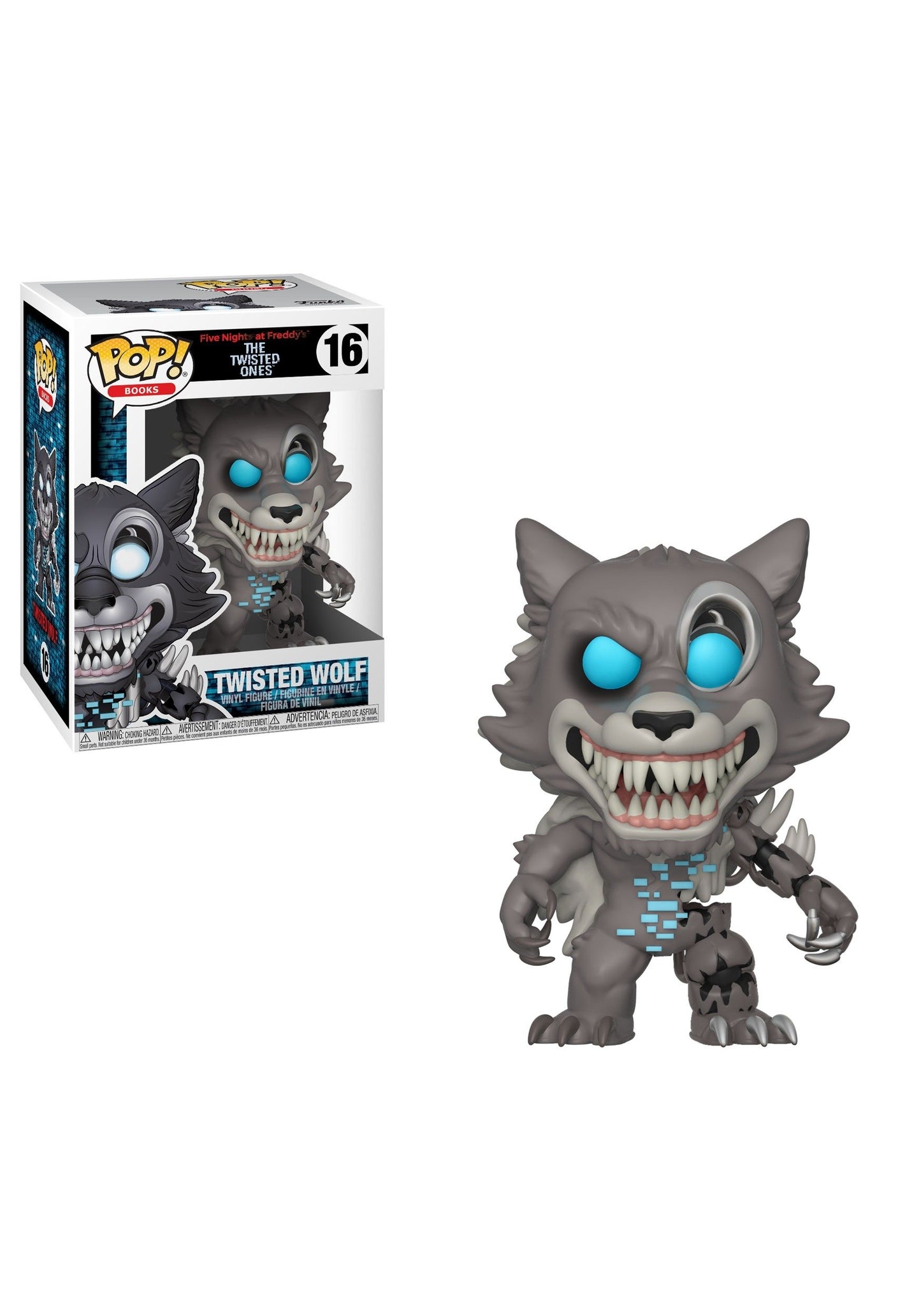 Funko Pop! Books: Five Nights at Freddy's-Twisted Wolf Collectible Figura, Multicolor