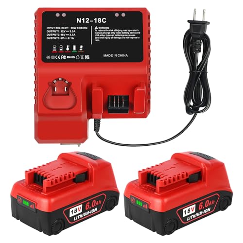 Paquete-de-2-baterías-de-repuesto-de-6,0-Ah-para-Milwaukee-M18-y-kit-de-cargador-compatible-con-herramientas-eléctricas-inalámbricas-de-18-V-de-Milwaukee-48-11-1852,-48-11-1850,-48-11-1840,-48-11-1890,-48-11-1828-y-cargador-original.