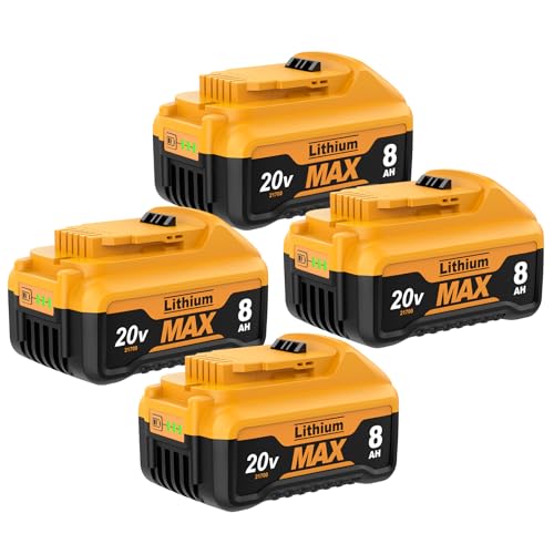 POWTREE---Paquete-de-4-baterías-DCB200-de-8,0-mAh-para-Dewalt-de-20-V-máx.,-compatibles-con-herramientas-eléctricas-inalámbricas-de-las-series-DCB201,-DCB200,-DCB205,-DCB207,-DCB206-y-DCD/DCF/DCG/DCS.