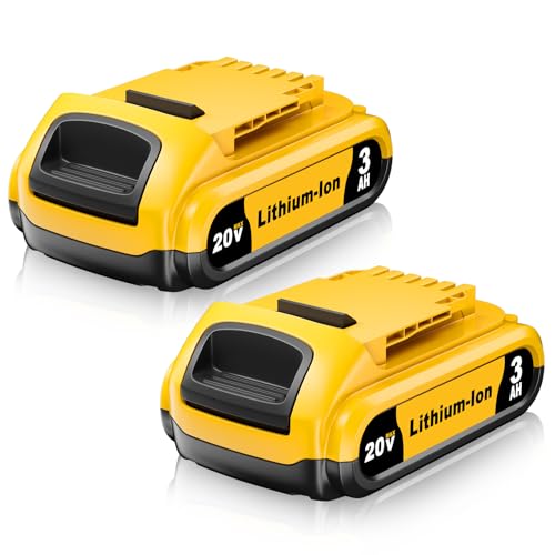 DCB201---Paquete-de-2-baterías-de-3,0-Ah-de-repuesto-para-Dewalt-de-20-V-(DCB206,-DCB207,-DCB204,-DCB201),-compatible-con-herramientas-eléctricas-Dewalt-de-20-V-MAX-de-las-series-DCD/DCF/DCG/DCS.