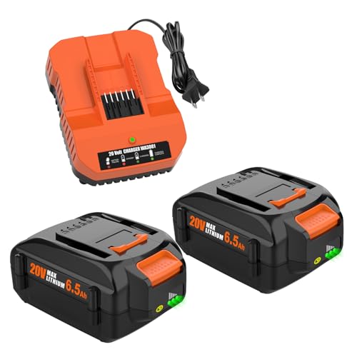 Kit-de-inicio-de-repuesto-Energup-de-2-unidades-de-6,5-A-y-20-V-para-Worx,-compatible-con-baterías-de-litio-de-20-V-para-WA3520,-WA3525,-WG155s,-WG255s,-WG540s-y-WG890,-con-cargador-WA3875-para-herramientas-Worx-de-20-V.