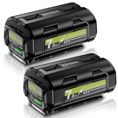 Nonbliep---Paquete-de-2-baterías-de-litio-de-repuesto-de-40-V-y-7000-mAh-para-Ryobi-OLT-de-40-V-(7,0-Ah),-compatible-con-Ryobi-OP4030,-OP4040,-OP4026,-OP40261,-OP4050,-OP40201,-OP40601-y-herramientas-inalámbricas.