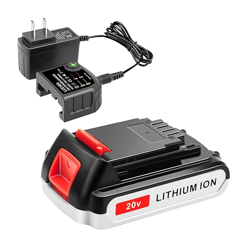 Batería-de-litio-de-20-V-y-cargador-de-repuesto-ADVTRONICS-para-Black+Decker-20-V-MAX-(batería-de-iones-de-litio-+-cargador-LBXR20,-LB20,-LBX20,-LBXR2020-OPE,-LBX4020)