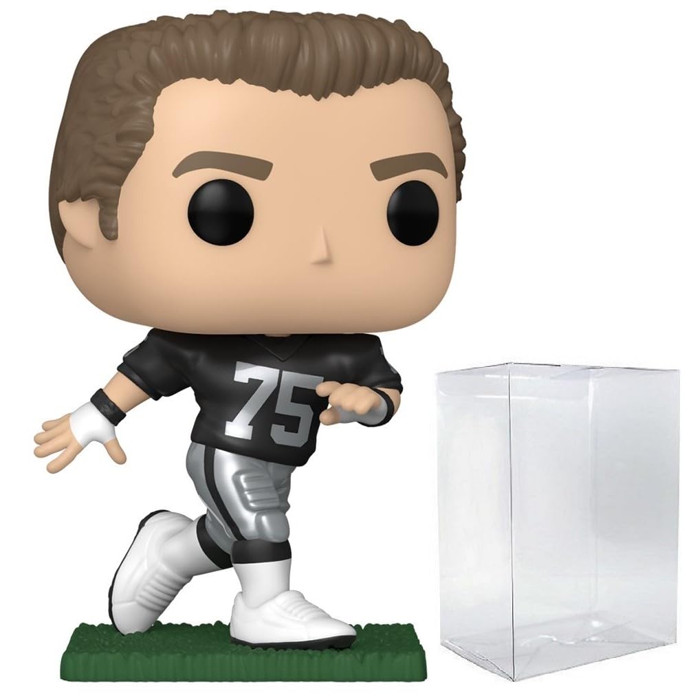 Funko Pop: POP Football Legends: Raiders - Howie Long Funko Figura de Vinilo (Bundled with Compatible Box Protector Case), Multicolor, 3.75 Pulgadas