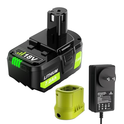 Batería-de-litio-Ryobi-de-18-V-(7000-mAh)-y-cargador-(combo)-compatible-con-Ryobi-ONE+-de-18-V-(modelos-102,-P103,-P104,-P105,-P107,-P108,-P109,-P190,-P191-y-P122)