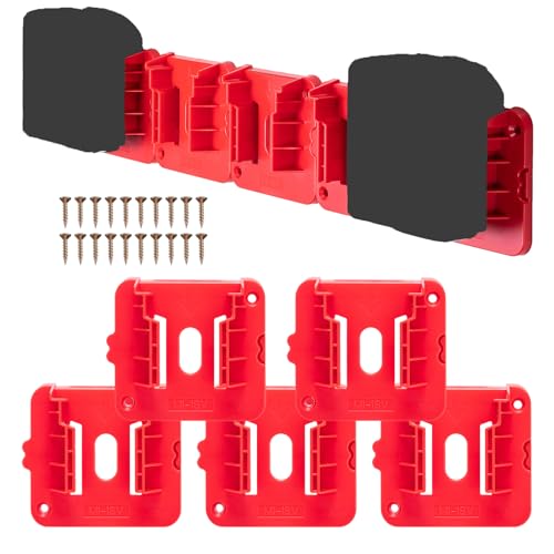 Crtbelfy---Soporte-de-batería-compatible-con-Milwaukee-M18-de-18-V,-para-montaje-en-pared,-para-furgoneta-de-trabajo,-estante-o-caja-de-herramientas-(paquete-de-10)