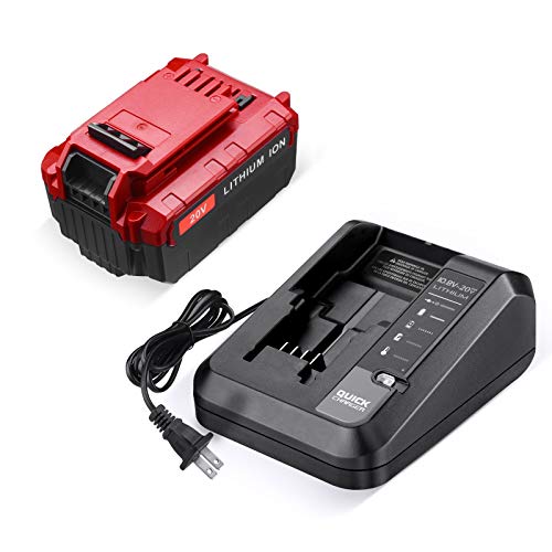 Batería-de-iones-de-litio-PCC685L-de-6000-mAh-compatible-con-Porter-Cable-de-20-V.-Compatible-con-PCC685L,-PCC680L,-PCC682L-y-PCC685LP.-Cargador-para-Porter-Cable-de-20-V.