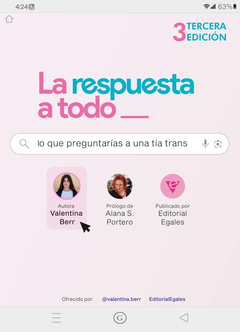 Libro: RESPUESTA A TODO LO QUE PREGUNTARIAS A UNA TIA TRANS,LA
