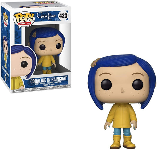 Funko Pop Movies: Coraline - Coraline in Raincoat (Styles May Vary) Collectible Figura, Multicolor