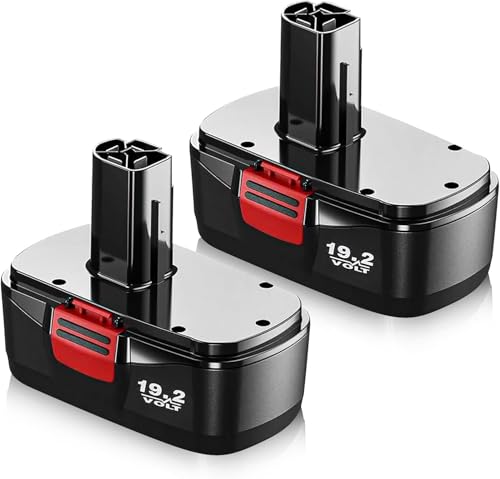 Batería-de-repuesto-Ni-MH-mejorada-de-19,2-voltios-y-3,6-Ah-compatible-con-Craftsman-C3-DieHard-130279005,-130279003,-130279017,-315.113753,-315.115410,-315.11485,-1323903-y-1323517-(paquete-de-2)