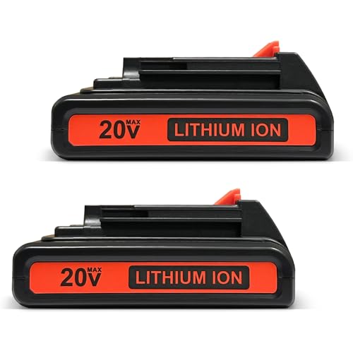 Batería-Powerextra-LBXR20-de-3,6-Ah-para-Black-&-Decker-(20-V,-máx.,-de-litio,-LB20,-LBX20,-LST220,-LBXR2020-OPE,-LBXR20B-2,-LB2X4020)