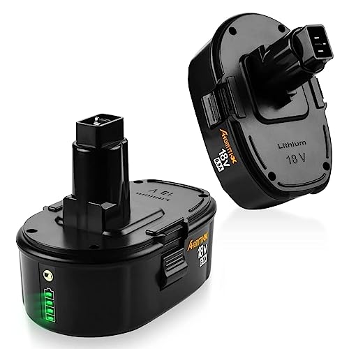 Batería-de-iones-de-litio-Ahomtikk-de-18-V-y-6,5-Ah-(paquete-de-2)-para-Dewalt-XRP-de-18-V-(DC9096,-DC9098,-DC9099,-DE9096,-DE9095,-DW9096,-DW9098,-DW9095,-DC9182)