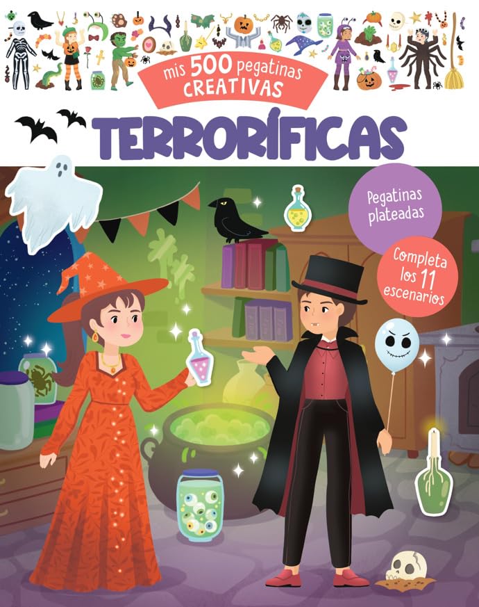 Libro: Mis 500 pegatinas creativas. Terroríficas