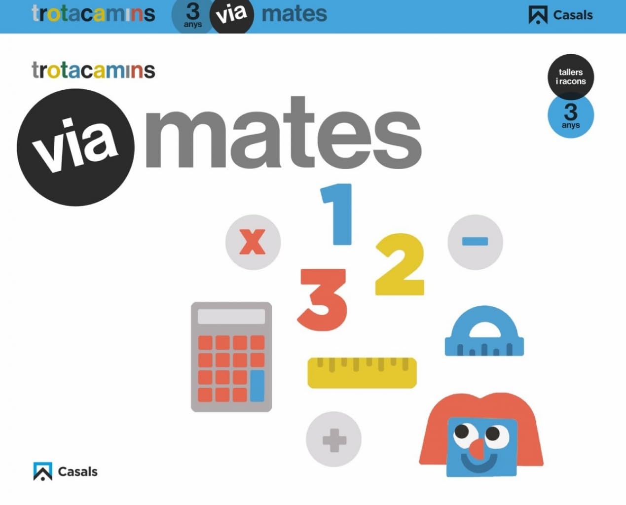 Libro: Via Mates 3 anys Tallers i Racons Trotacamins