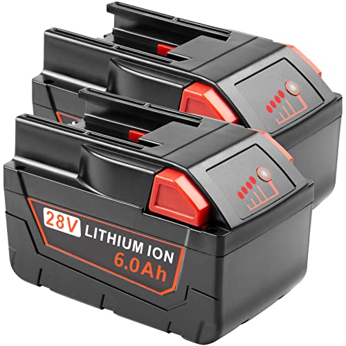 Batería-de-repuesto-Cukect-de-28-V-y-6000-mAh-para-Milwaukee-Mk28-de-alto-rendimiento-(2-unidades)-para-herramientas-eléctricas-inalámbricas-Milwaukee-Mk28-48-11-2830,-V28,-Mk28B,-Mk28BX-(ion-de-litio)